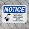 Signmission Food Safety Warning Wash Hands, 10 in W x Rectangle, Plastic OS-2PACK-NS-P-710-L-12840 - alternate 4